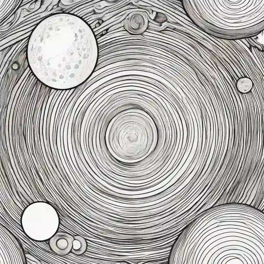 Moons coloring pages